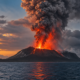 Gunung Anak Krakatau Erupsi Menerus 25 Jam, Abu Vulkanik Ganggu Penerbangan dan Meluas ke Sejumlah Wilayah